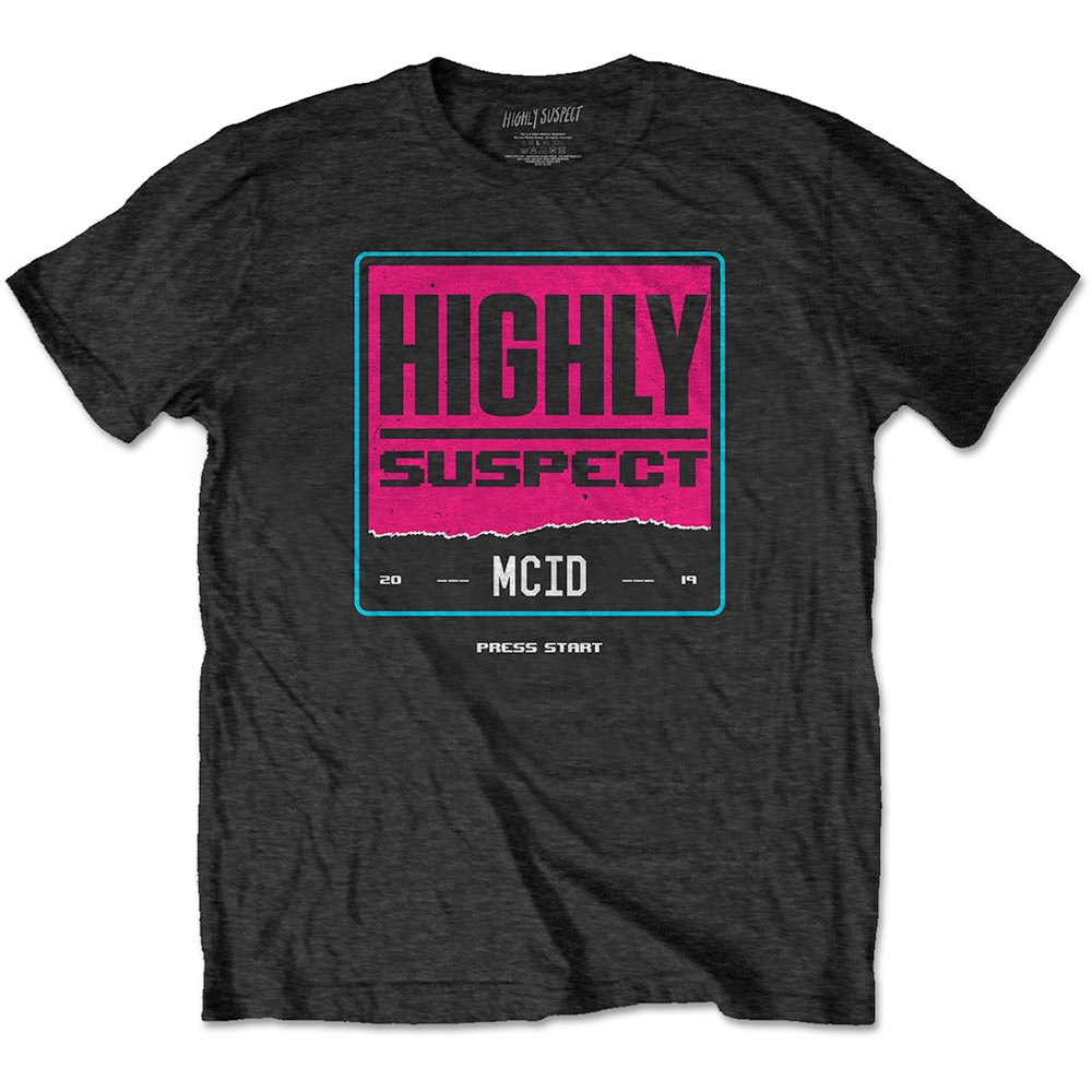 Highly Suspect - Press Start Heren Tshirt - Zwart